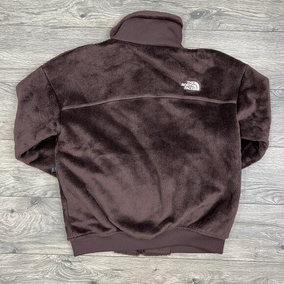 The North Face Jacket Size Small Womens Luxe Osito Full Zip Coal Brown $130 - Picture 6 of 12